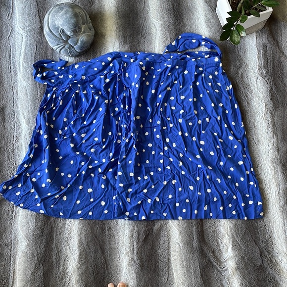 Periwinkle and White Polka Dot Colours by Alexander Julian Skirt - Picture 4 of 5
